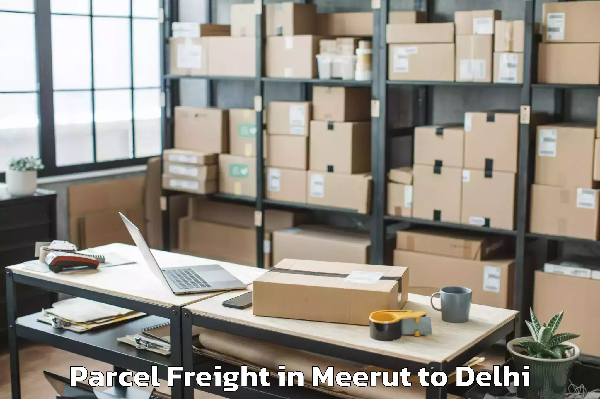 Comprehensive Meerut to Defence Colony Parcel Freight